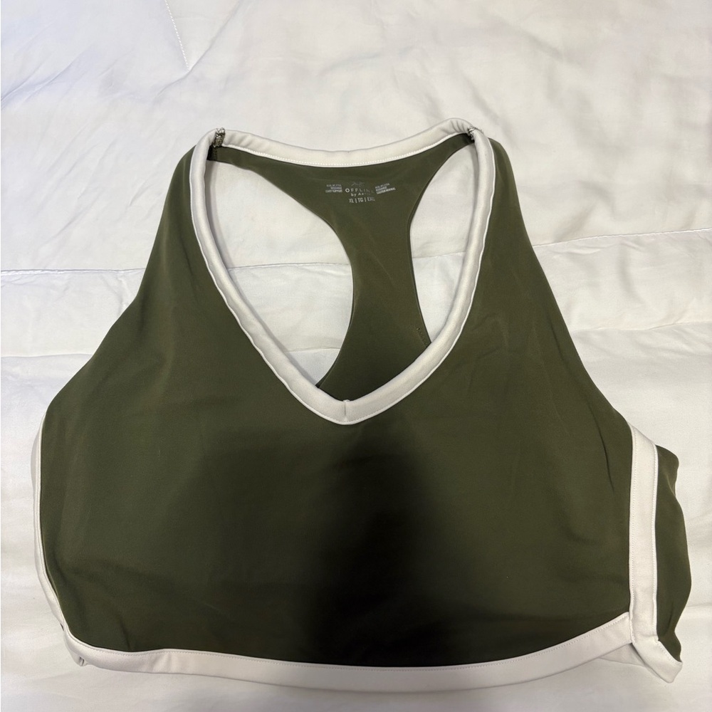 Olive Green Women's Sports Bra/crop top
